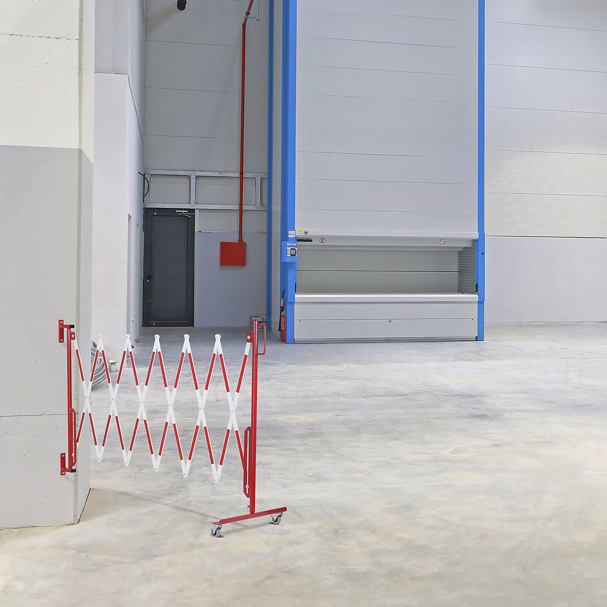 Scherengitter mit Rollfüßen CrashStop (Produktabbildung 2)-1