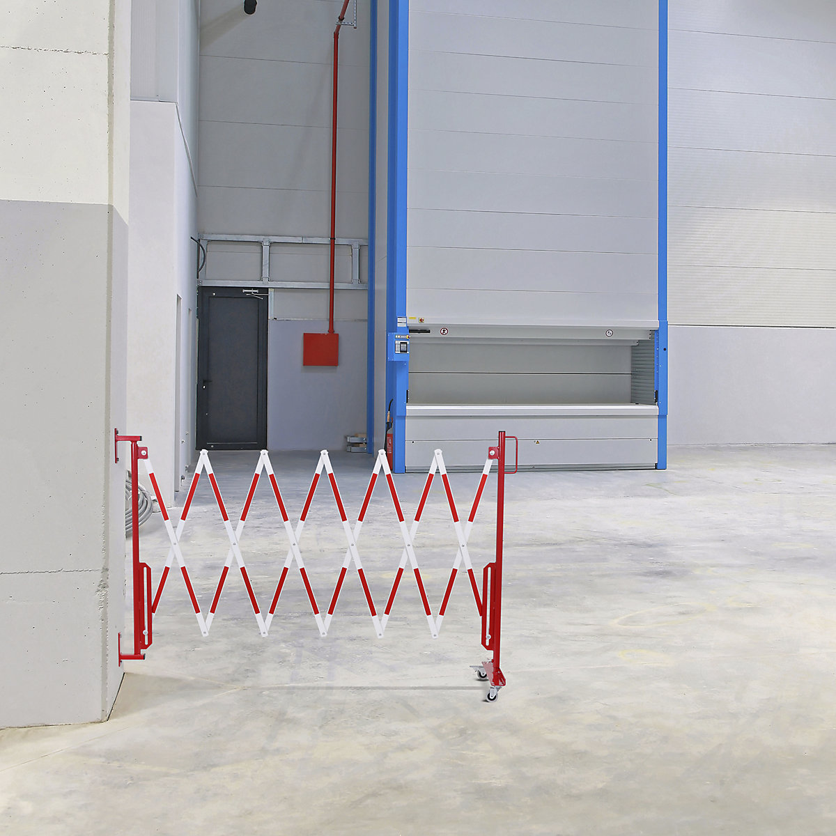 Scherengitter mit Rollfüßen CrashStop (Produktabbildung 3)-2