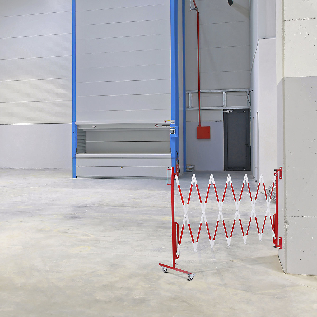 Scherengitter mit Rollfüßen CrashStop (Produktabbildung 4)-3
