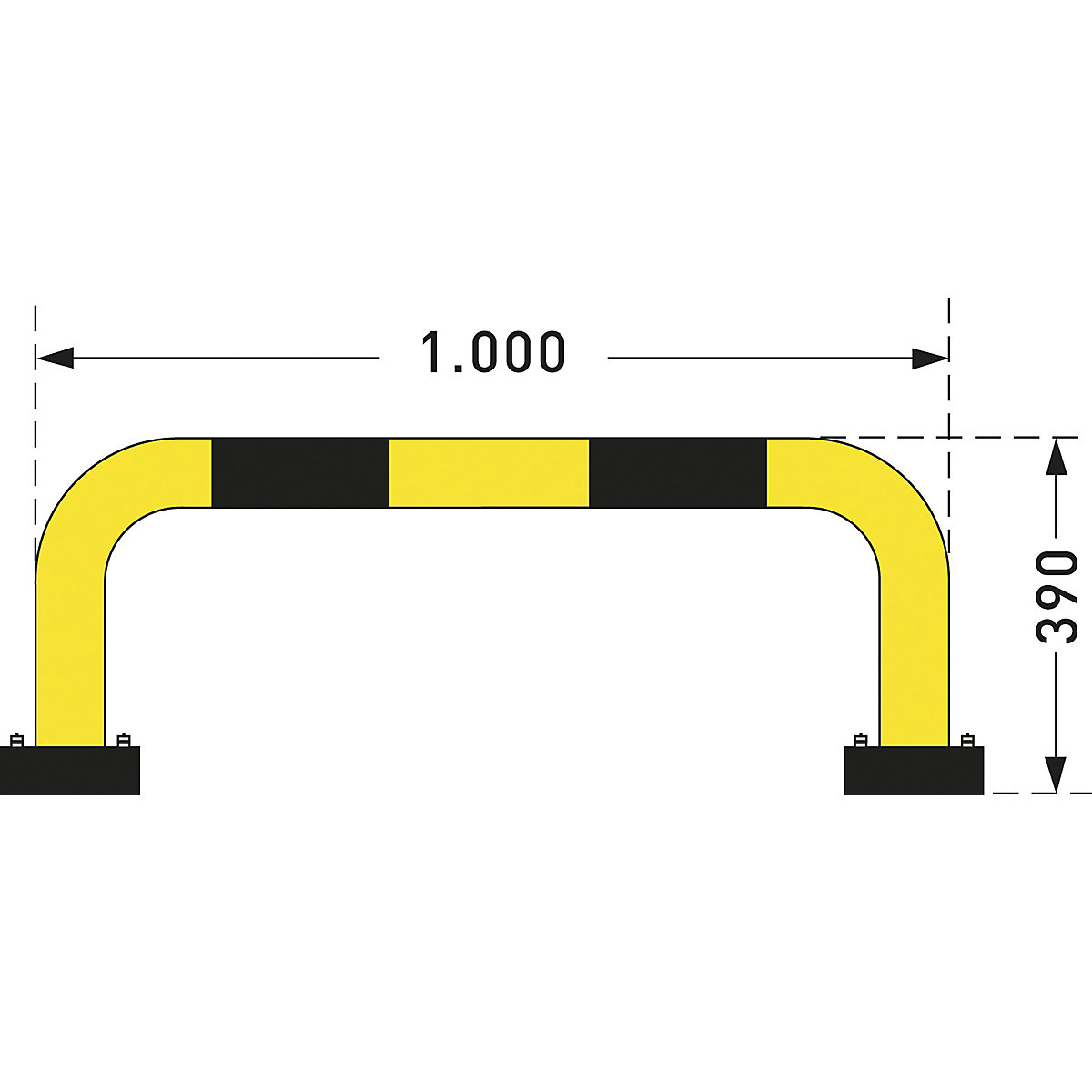 Rammschutzbügel, Stahl, Ø 76 mm, mit Federelement Black Bull (Produktabbildung 9)-8