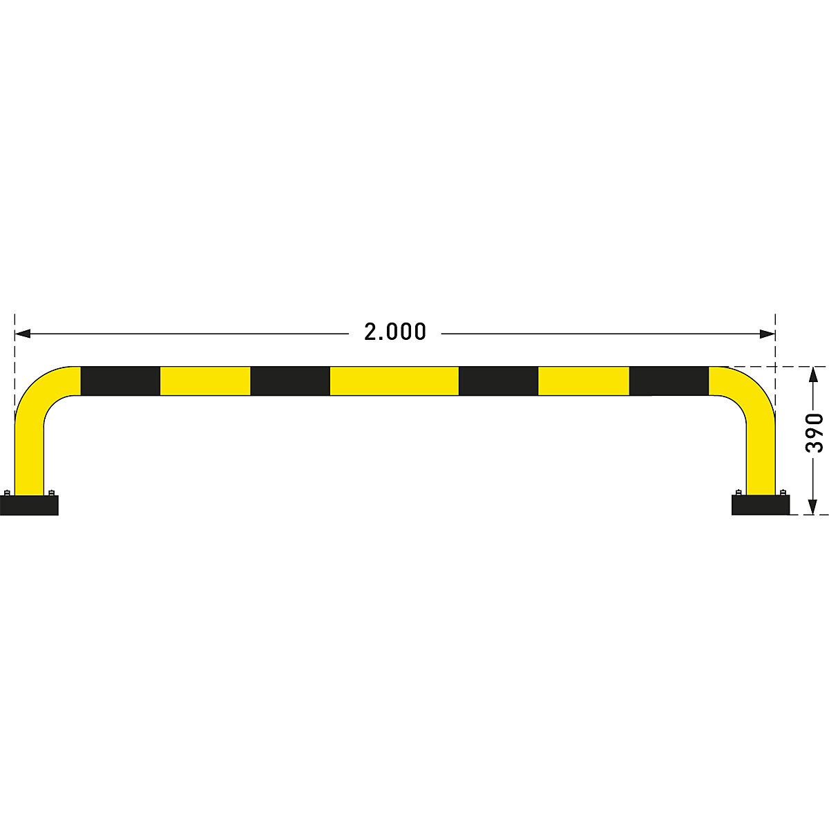 Rammschutzbügel, Stahl, Ø 76 mm, mit Federelement Black Bull (Produktabbildung 9)-8