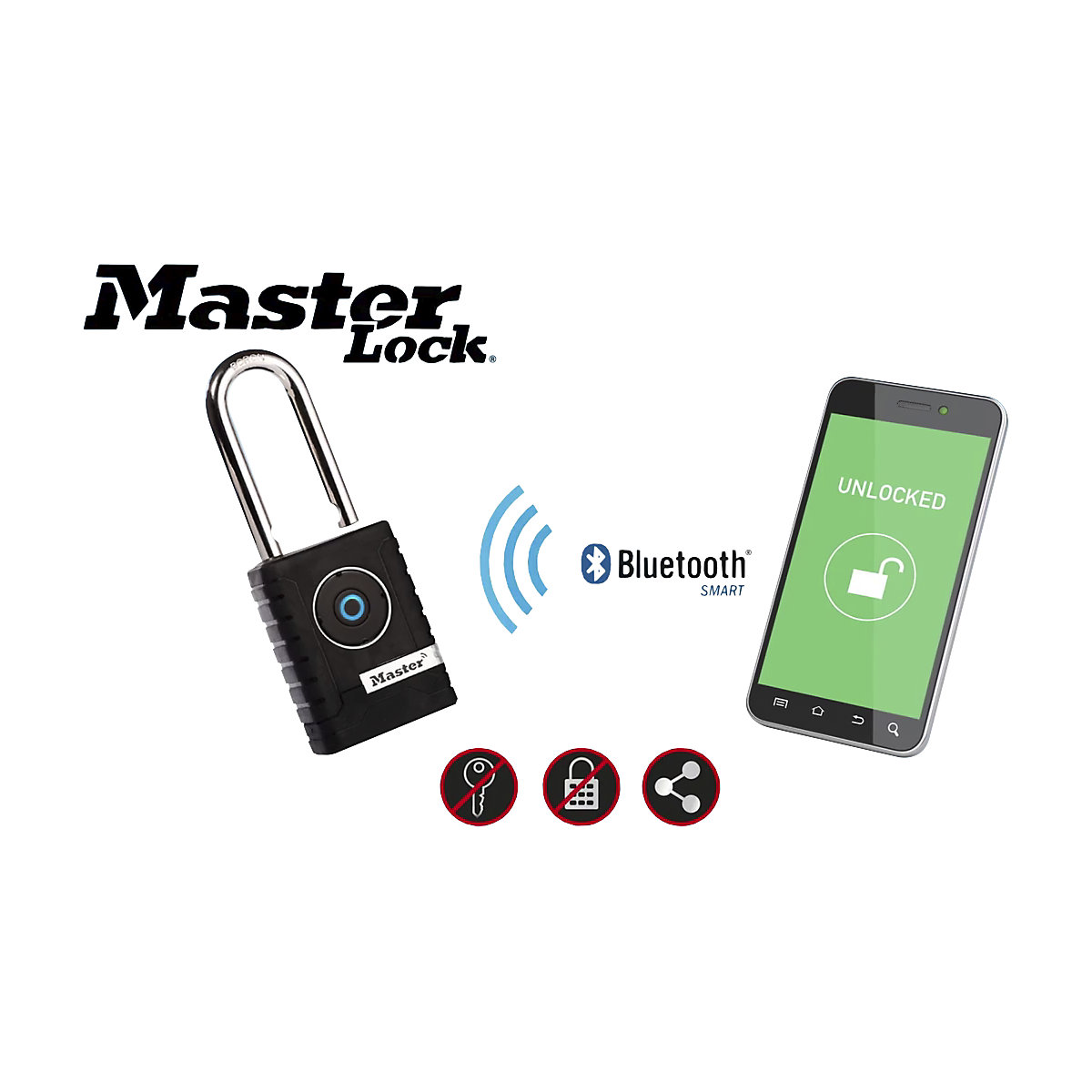 Vorhängeschloss mit Bluetooth® (Produktabbildung 5)-4