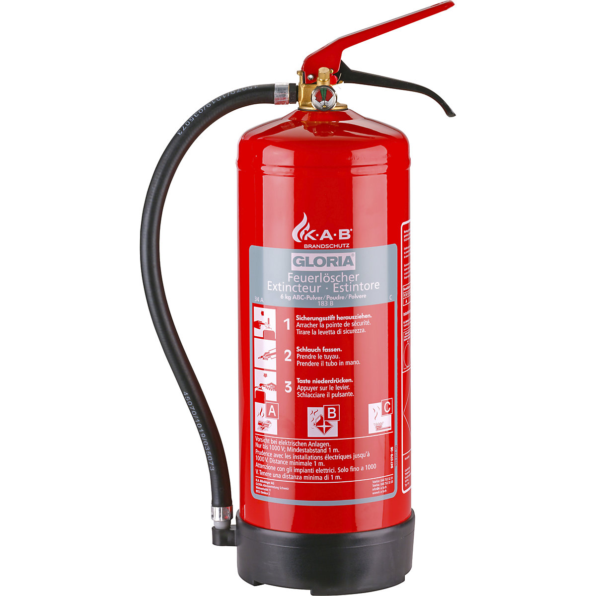 Pulver-Dauerdruck-Feuerlöscher GLORIA (Produktabbildung 2)-1