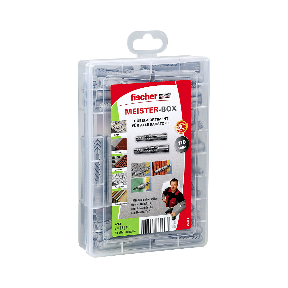 Dübelset MEISTER-BOX UX/UX R fischer