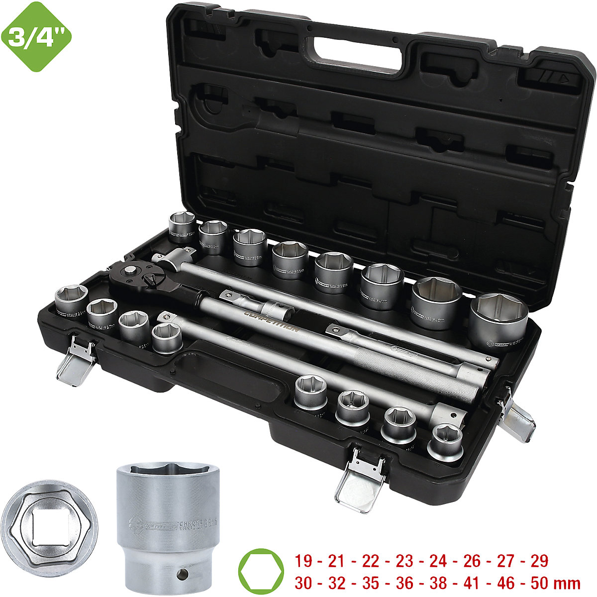 3/4''-Steckschlüssel-Satz Competition KS Tools (Produktabbildung 5)-4