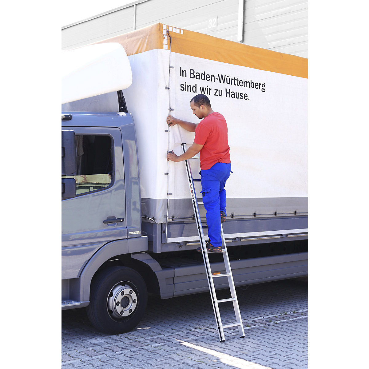 Anlegeleiter mit Sprossen HYMER (Produktabbildung 9)-8