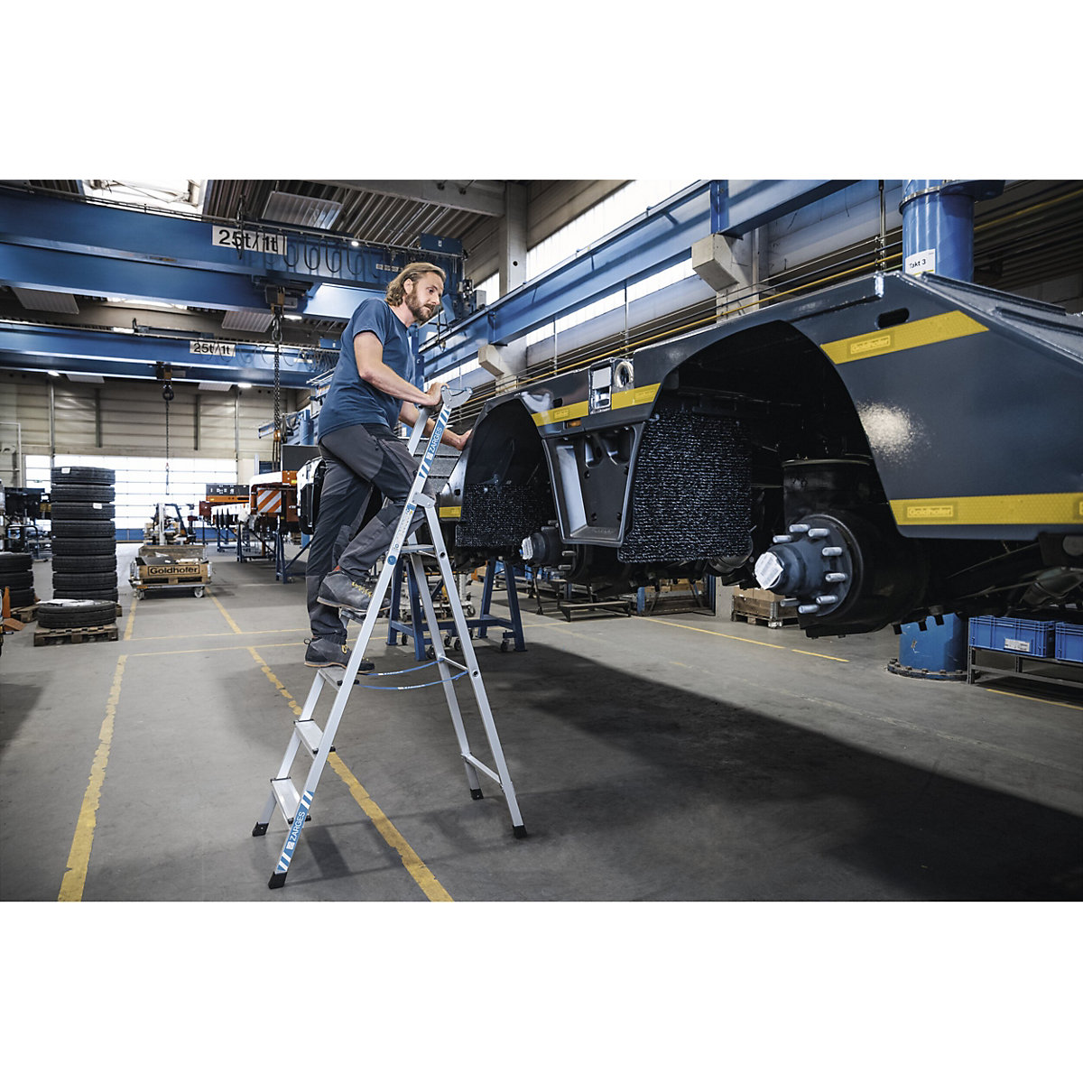 Profi-Stufenleiter, einseitig begehbar ZARGES (Produktabbildung 6)-5
