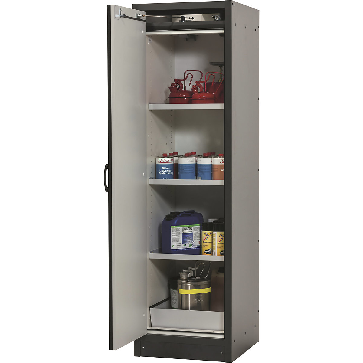 Feuerbeständiger Gefahrstoffschrank Typ 30 eurokraft pro