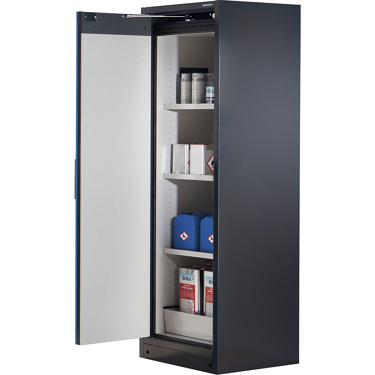 Feuerbeständiger Gefahrstoffschrank Typ 90 eurokraft pro (Produktabbildung 5)-4