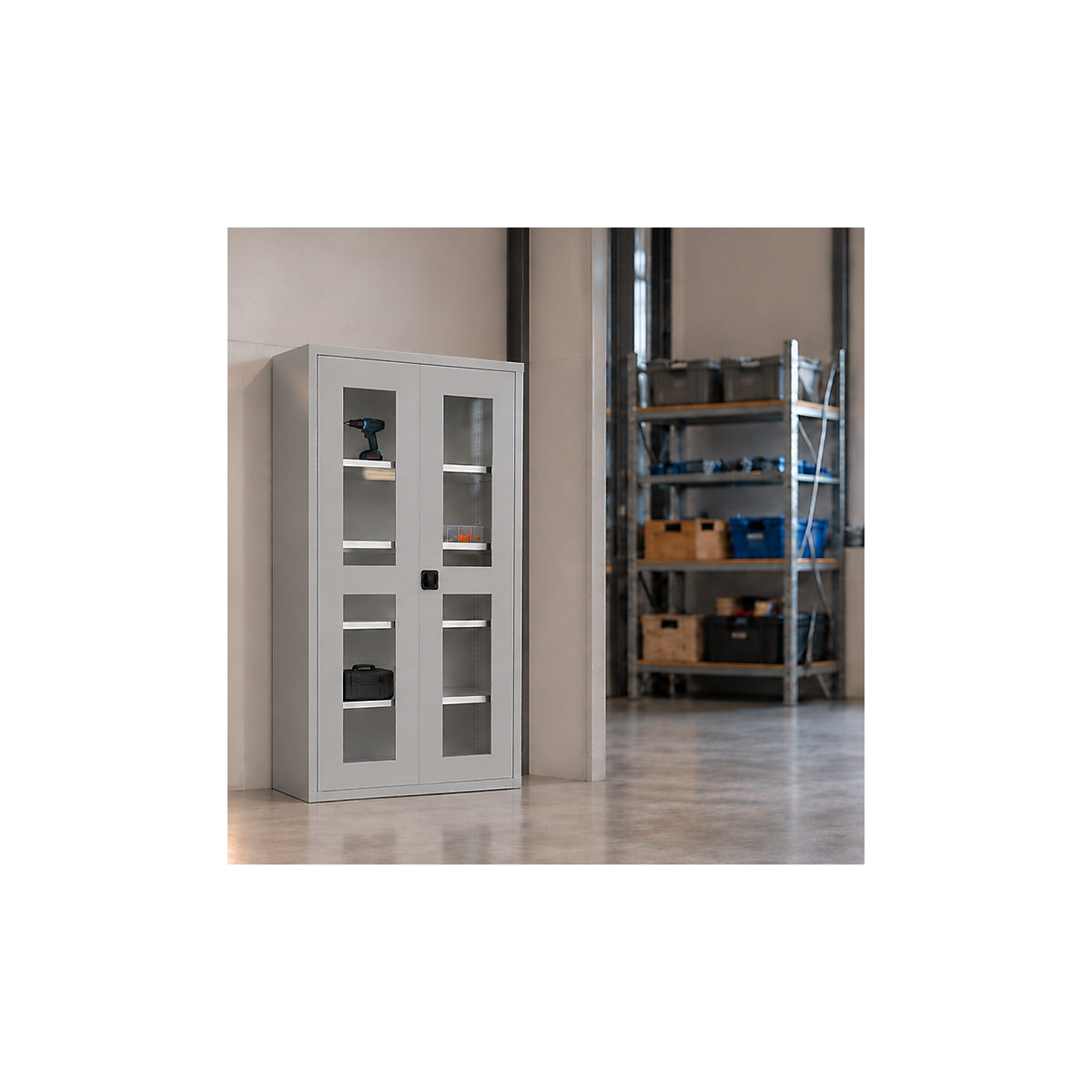 Flügeltürschrank mit Sichtfenster Pavoy (Produktabbildung 3)-2