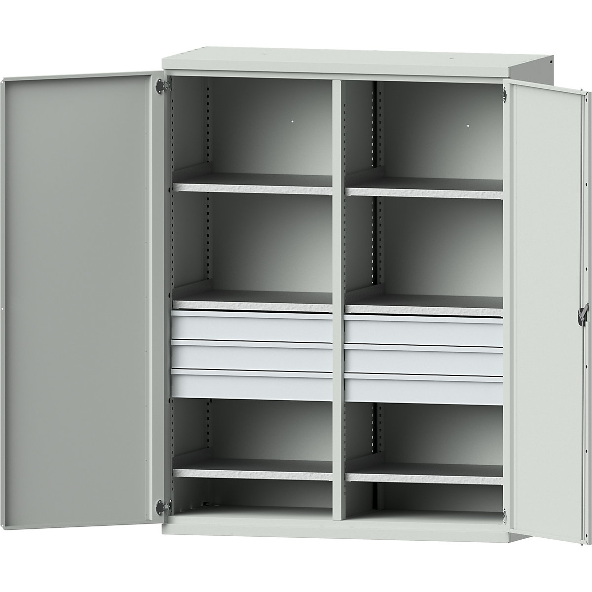 Schwerlastschrank JUMBO aus Stahlblech eurokraft pro