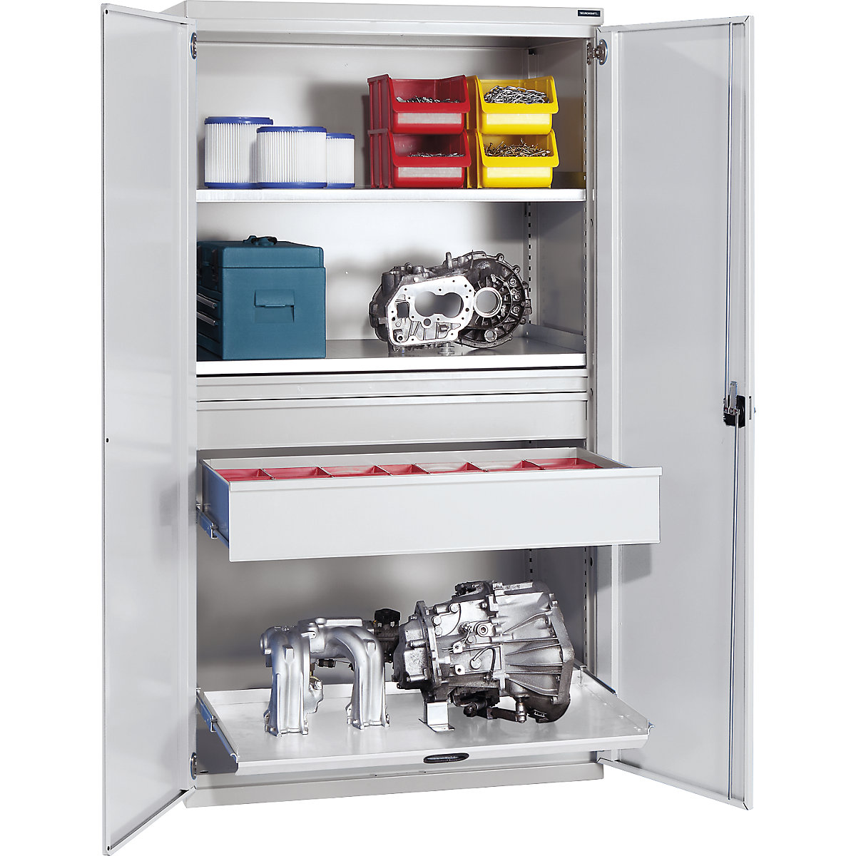 Schwerlastschrank aus Stahl eurokraft pro (Produktabbildung 2)-1