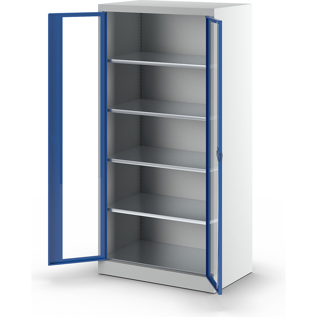 Sichtfenster-Flügeltürschrank mauser (Produktabbildung 3)-2