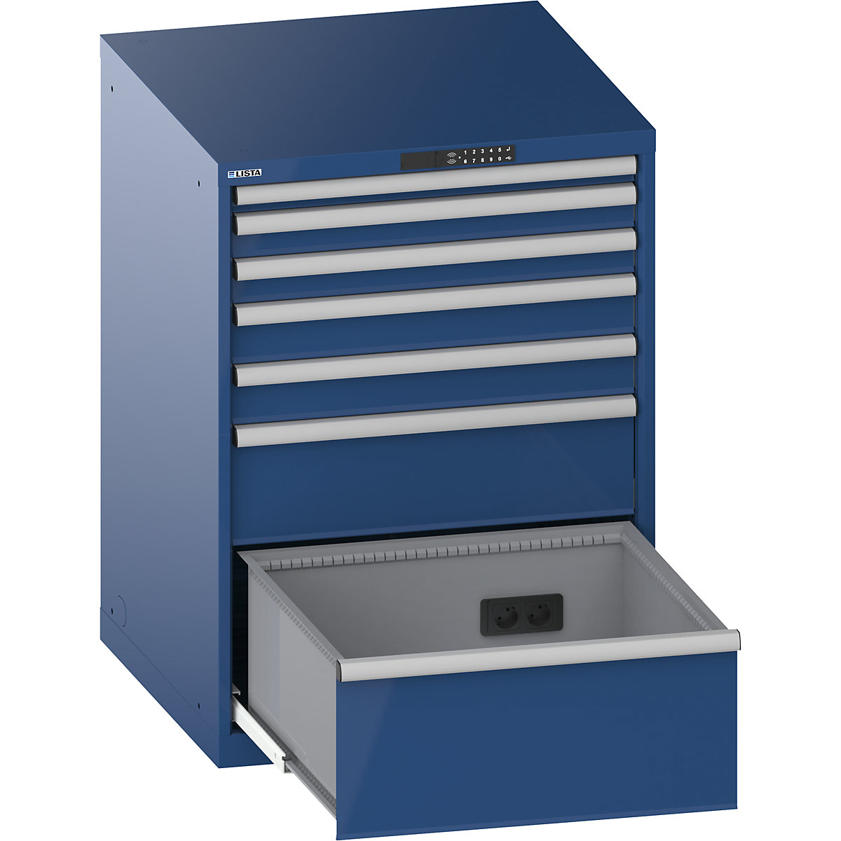 Schubladenschrank, mit Akkuladefunktion, RFID-Schloss LISTA (Produktabbildung 2)-1