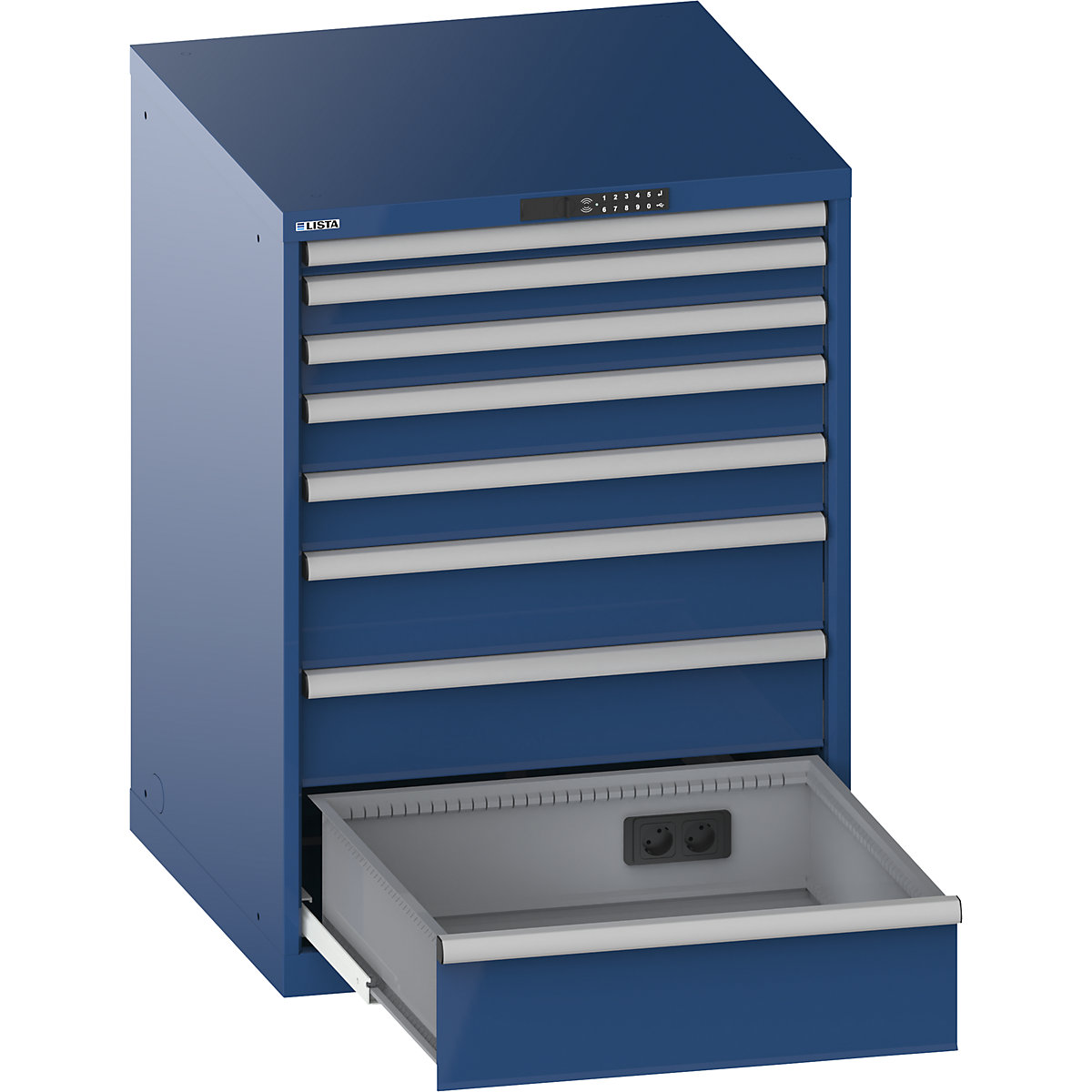 Schubladenschrank, mit Akkuladefunktion, RFID-Schloss LISTA (Produktabbildung 2)-1