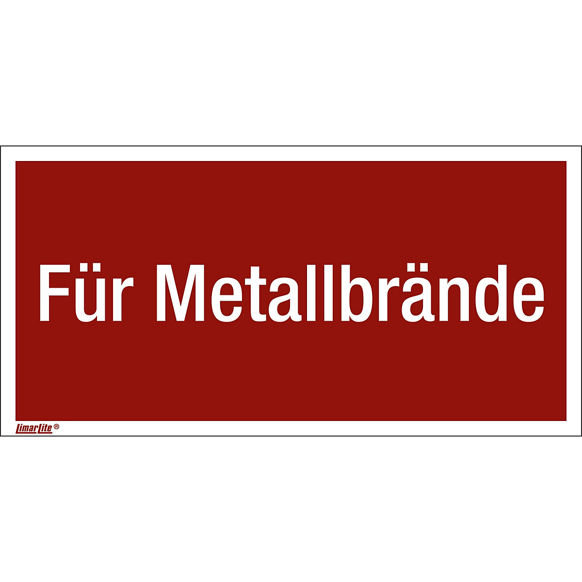 Kombizusatzschilder mit Text für Brandschutzzeichen