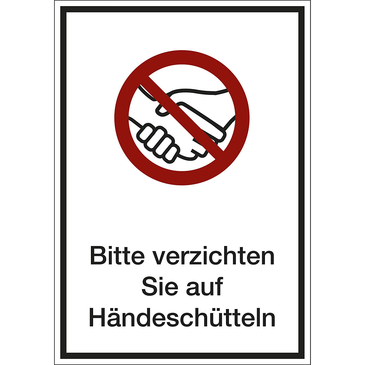 Kombizusatzschild mit Text für Verbotszeichen