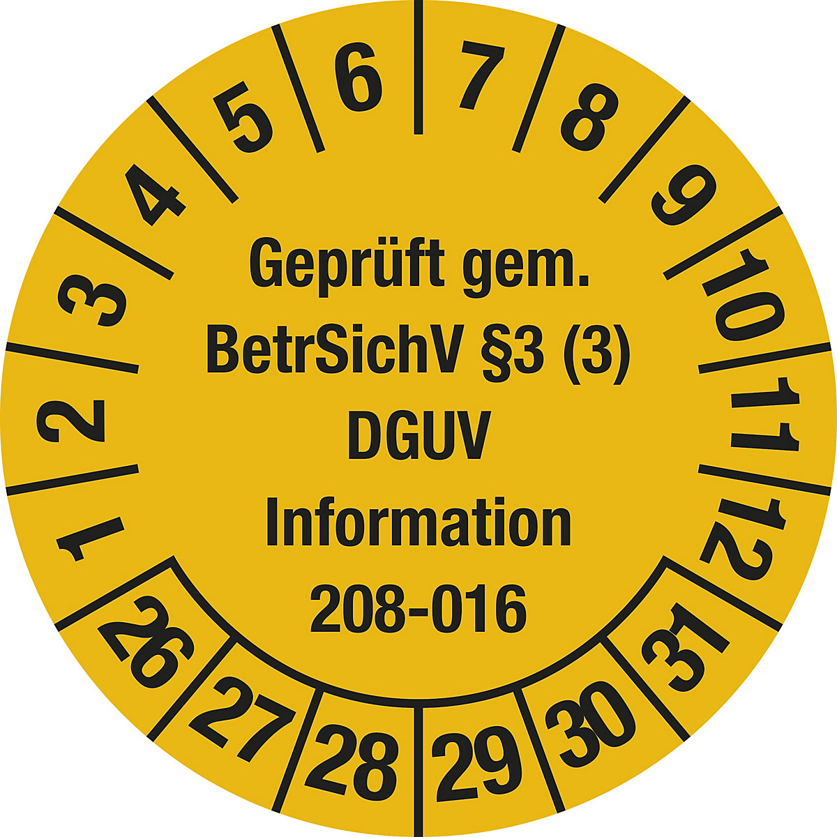 Geprüft gem BetrSichV §3