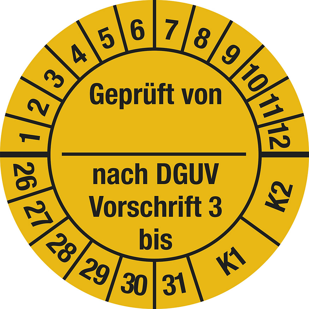 Geprüft von/nach DGUV