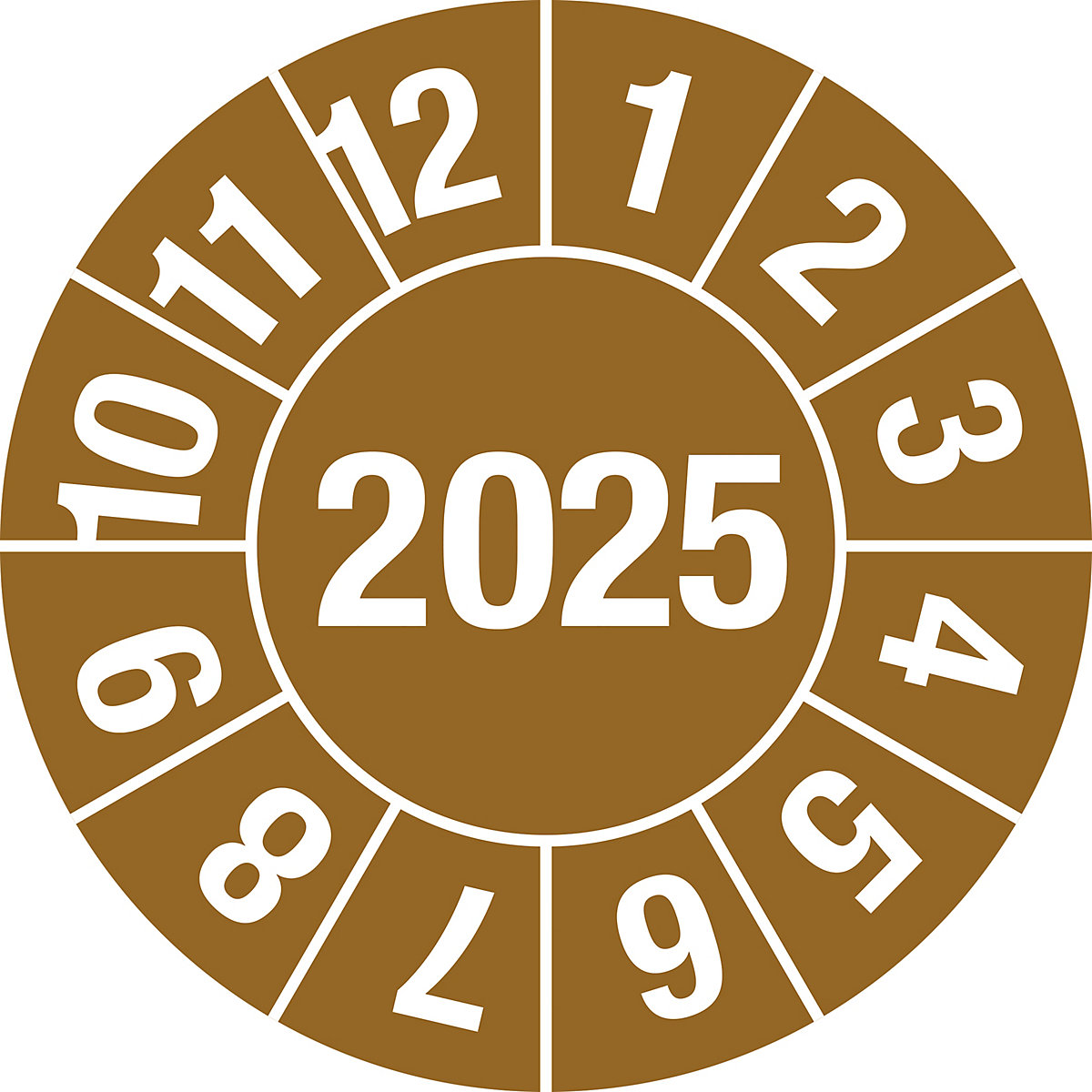 Prüfplakette, Jahreszahl 4-stellig