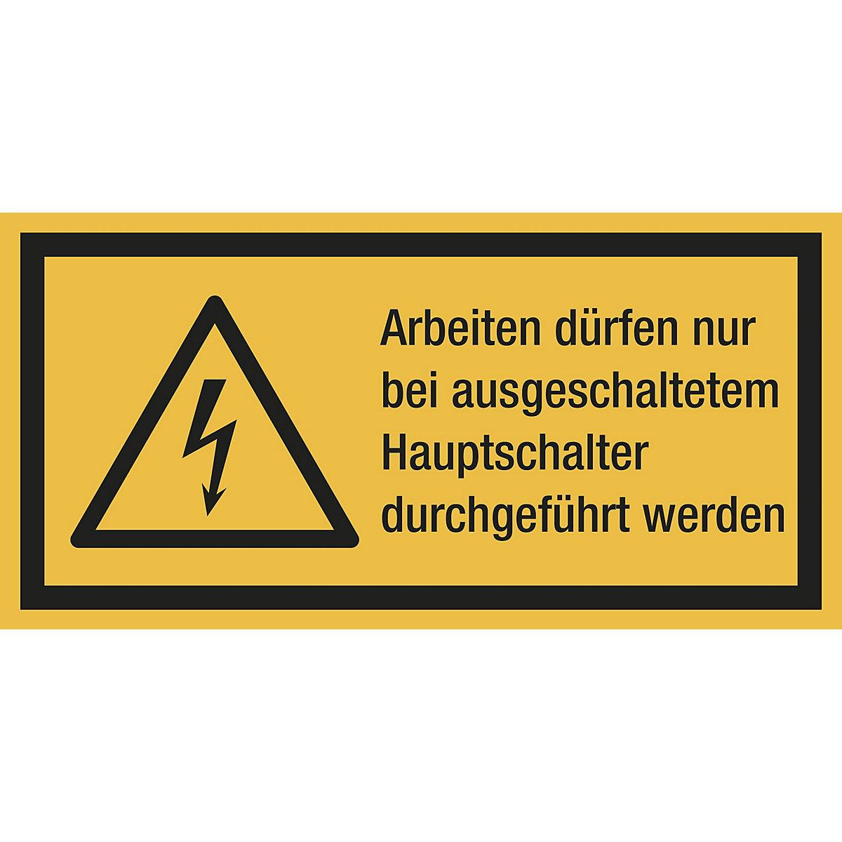 Kombischilder mit Text für Warnkennzeichen