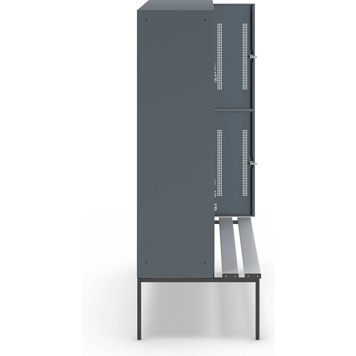 Doppelstock-Spind Berlin 1 Sitzbank Wolf (Produktabbildung 4)-3