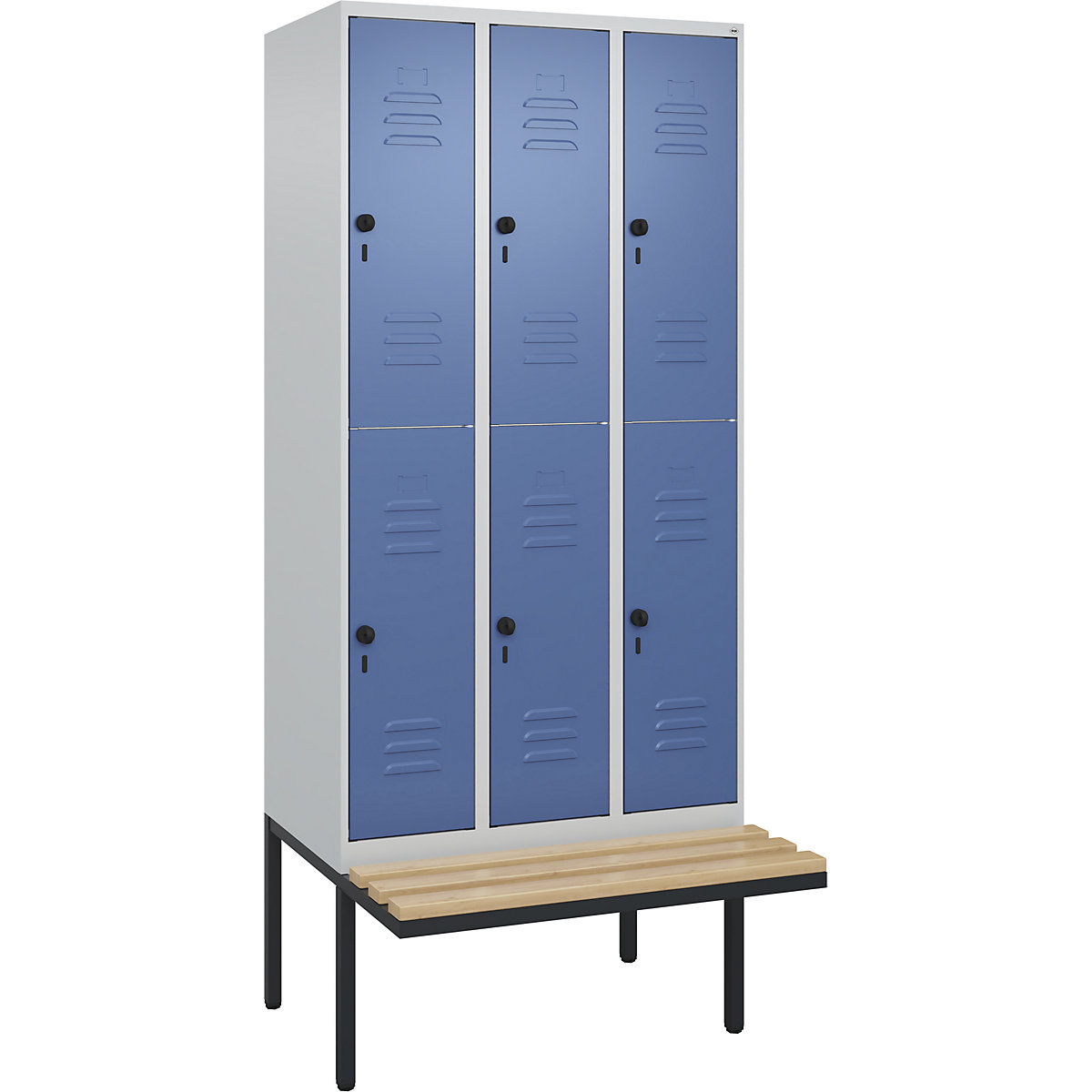 Doppelstock-Spind Classic PLUS Sitzbank C+P (Produktabbildung 567)-566