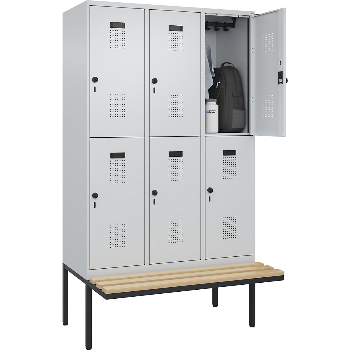 Doppelstock-Spind Evolo PLUS Sitzbank (Produktabbildung 3)-2