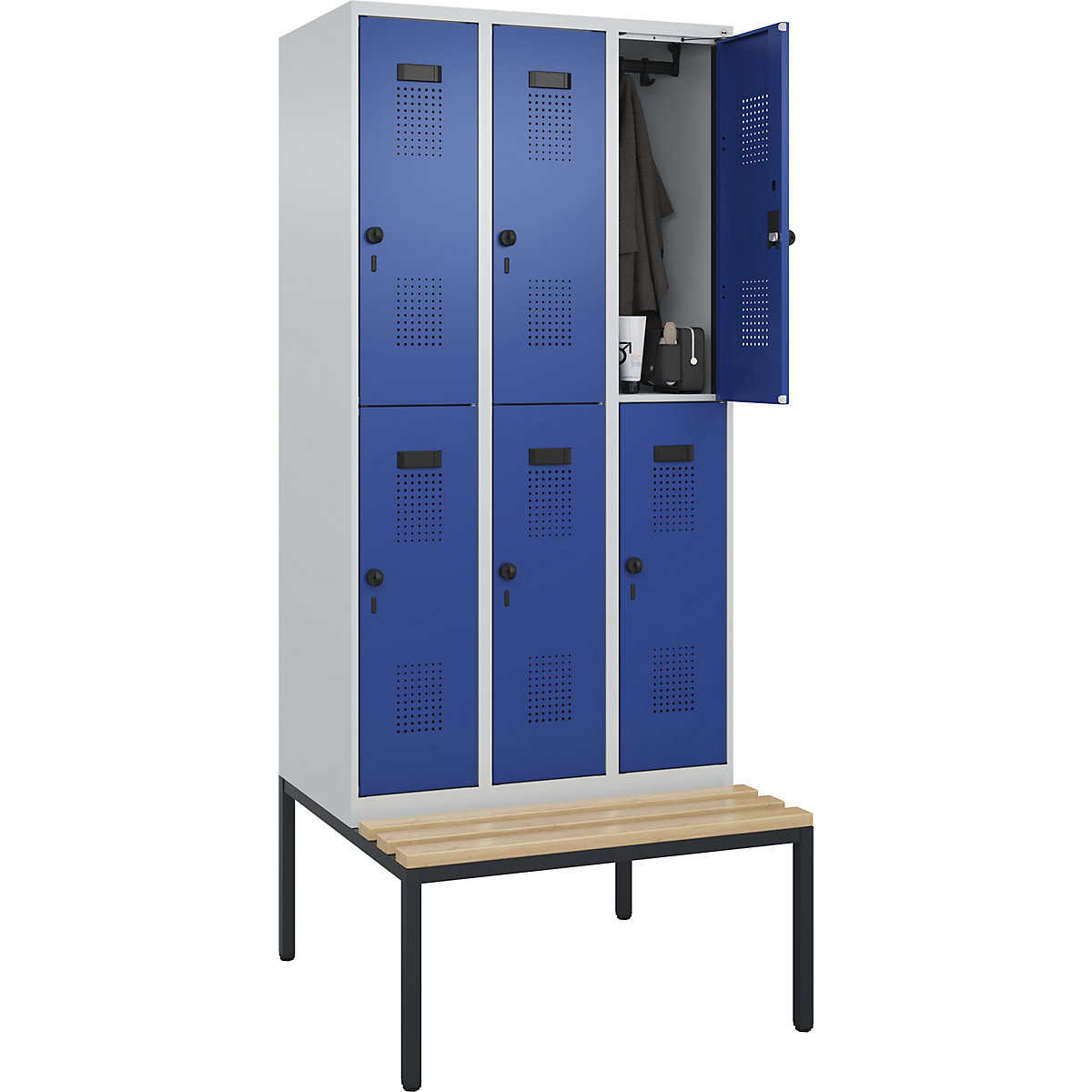 Doppelstock-Spind Evolo PLUS Sitzbank (Produktabbildung 2)-1