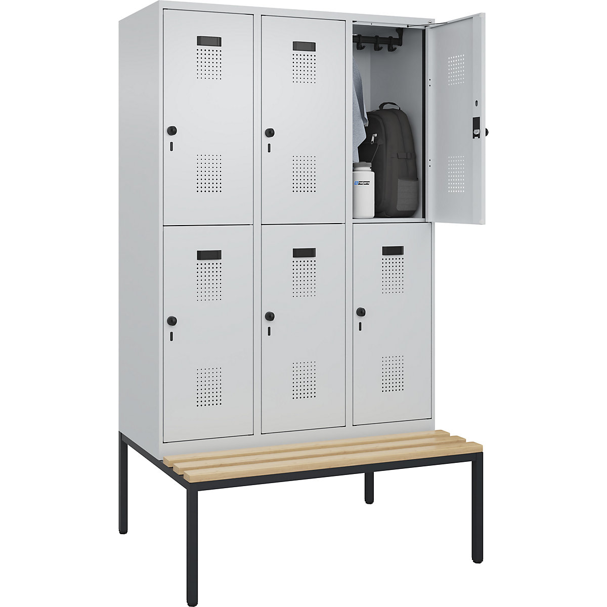 Doppelstock-Spind Evolo PLUS Sitzbank (Produktabbildung 3)-2