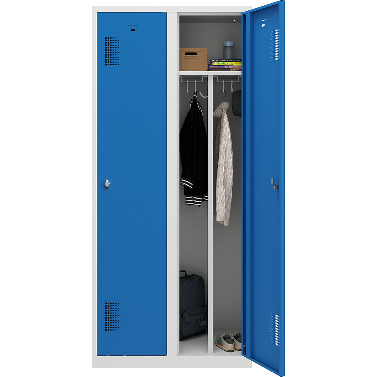 Schwarz-Weiß-Spind Amsterdam eurokraft basic (Produktabbildung 20)-19