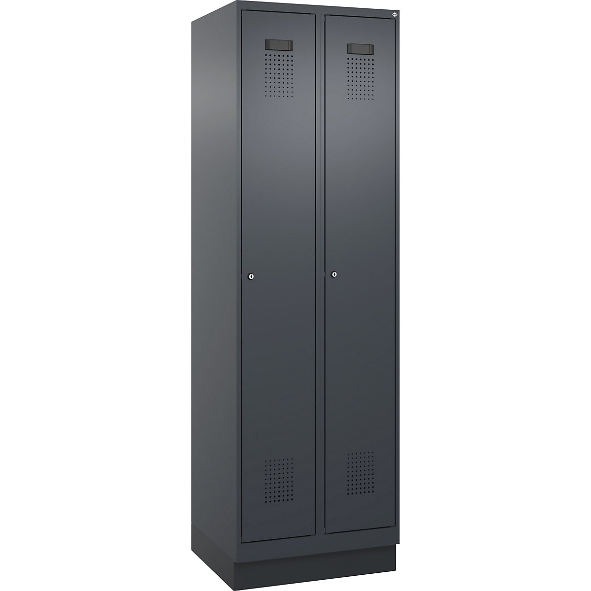 Schwarz-Weiß-Spind Evolo PLUS, schmal (Produktabbildung 2)-1