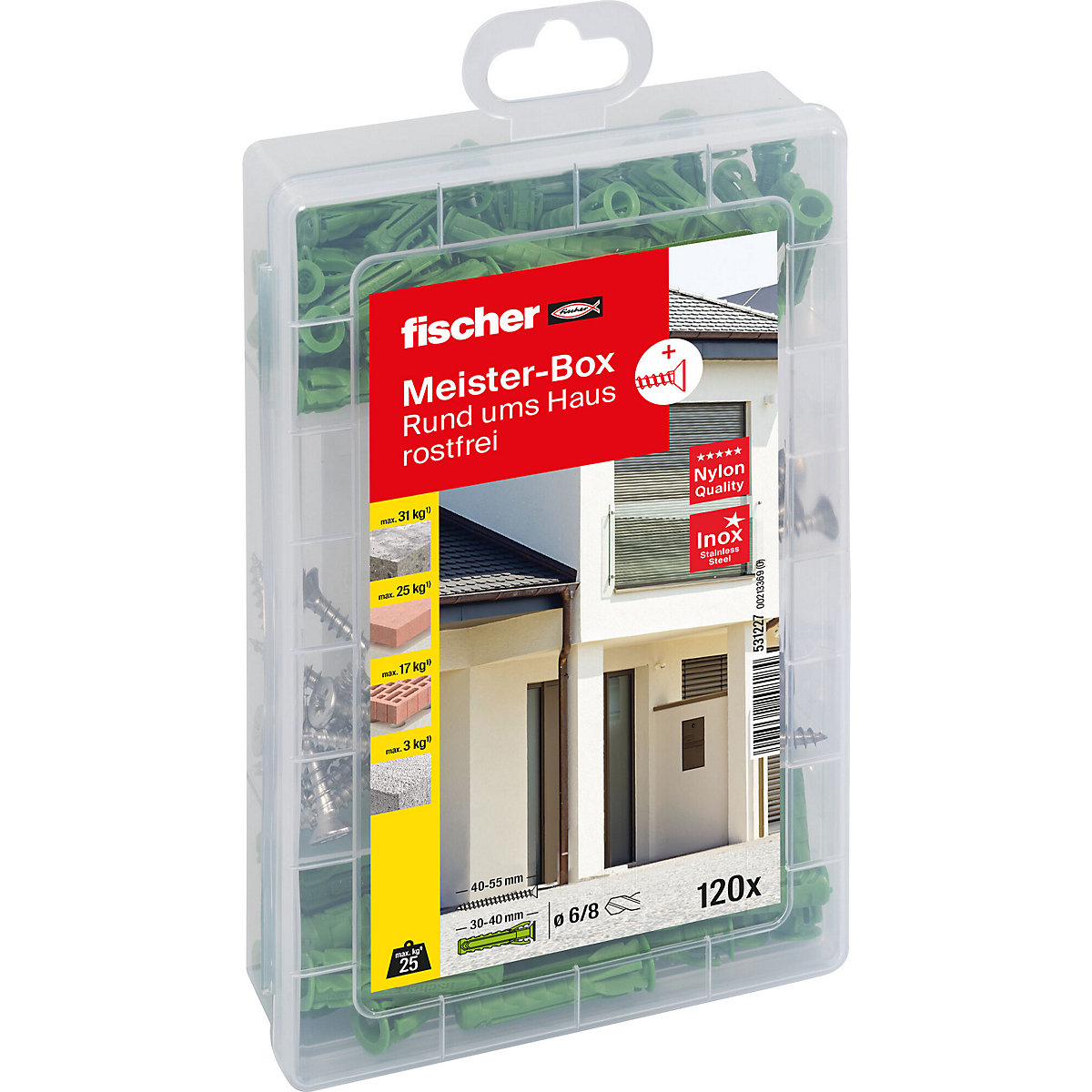 MEISTER-Box Rund ums Haus rostfrei + Schraube fischer