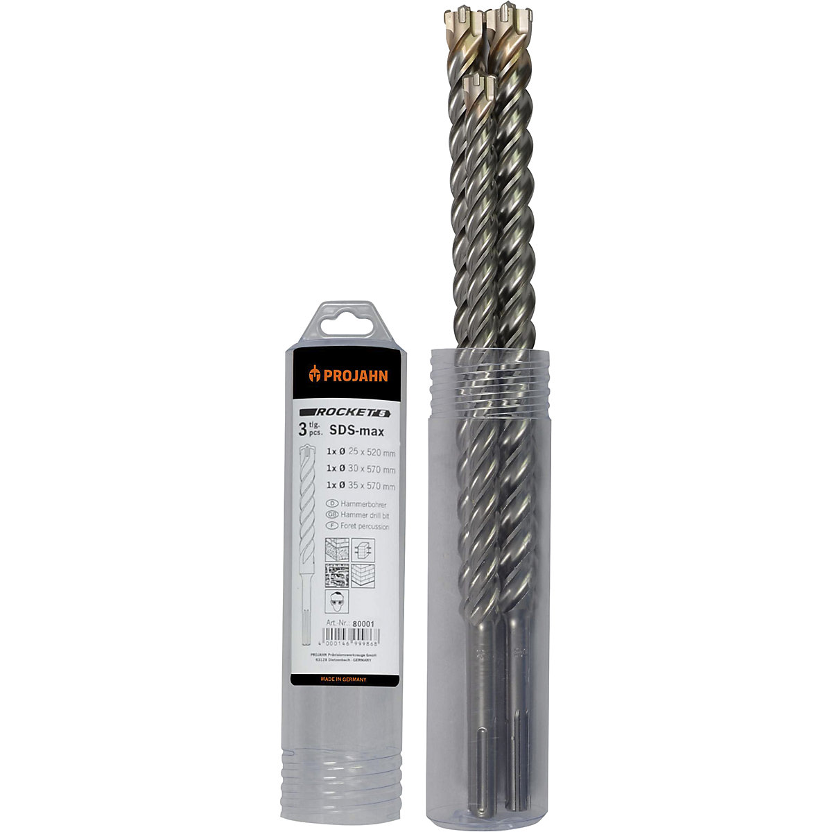 Hammerbohrer-Set ROCKET 5 SDS-max Projahn