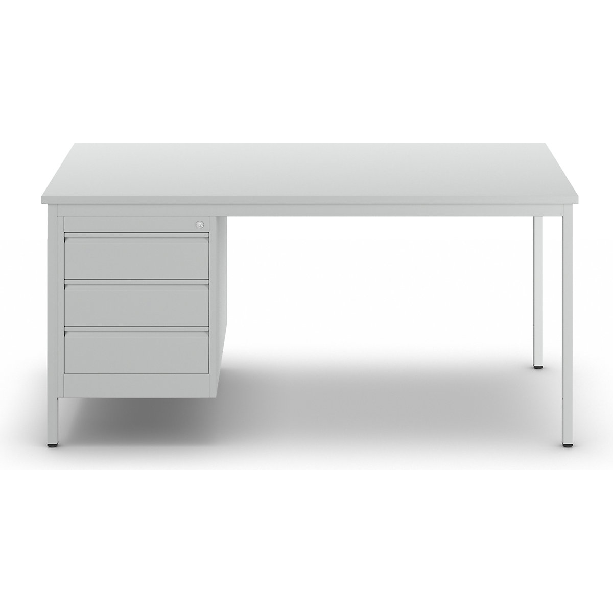 Meisterschreibtisch, lichtgrau eurokraft basic (Produktabbildung 4)-3