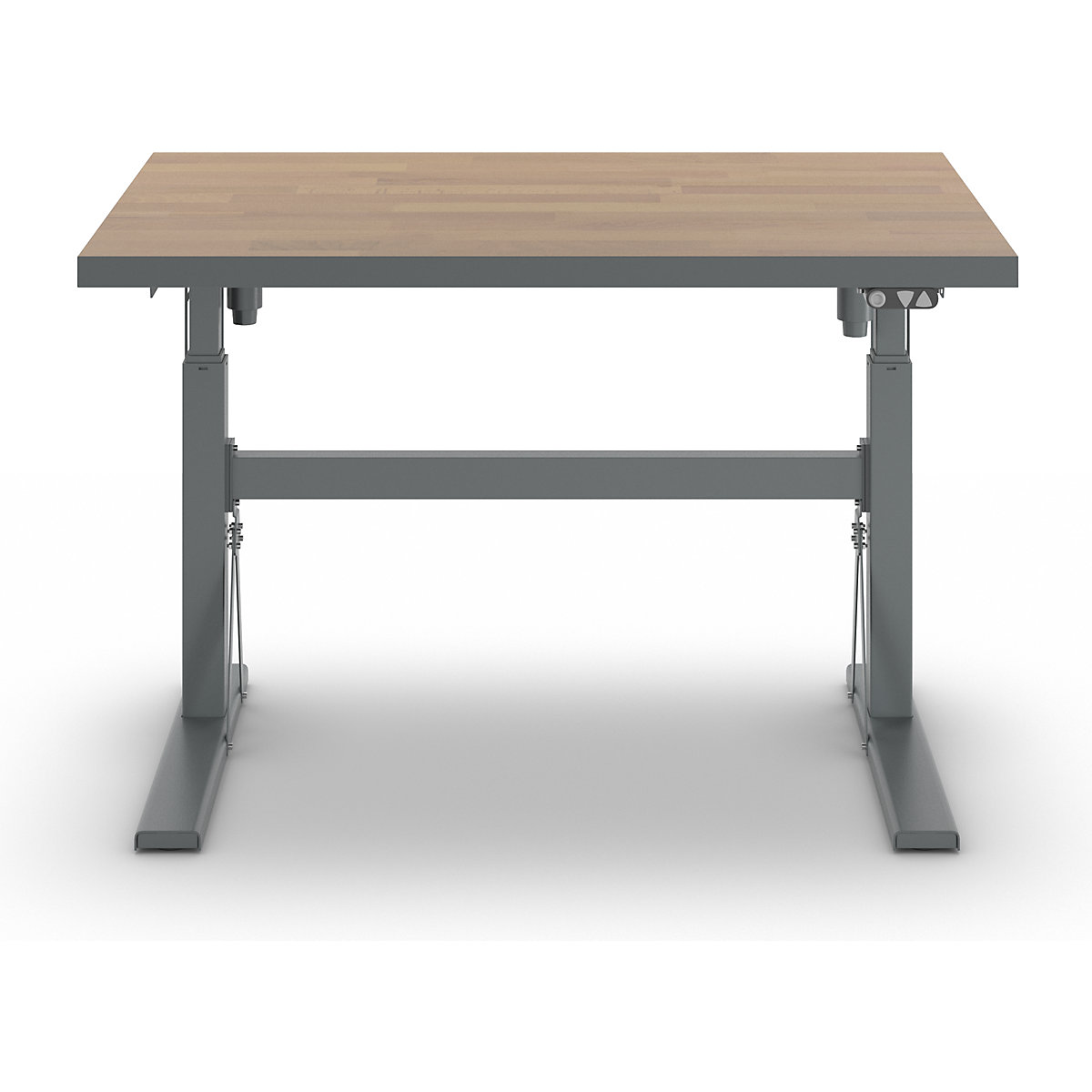 Arbeitstisch, elektrisch höhenverstellbar – Tragkraft 300 kg eurokraft pro (Produktabbildung 7)-6