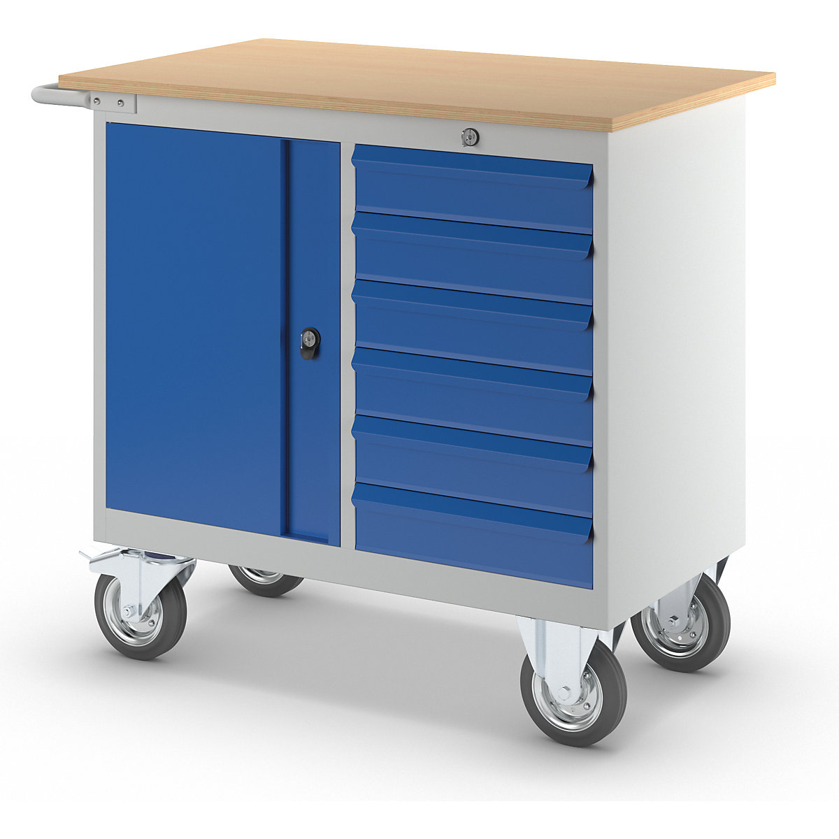 Kompaktwerkbank, fahrbar eurokraft pro (Produktabbildung 6)-5