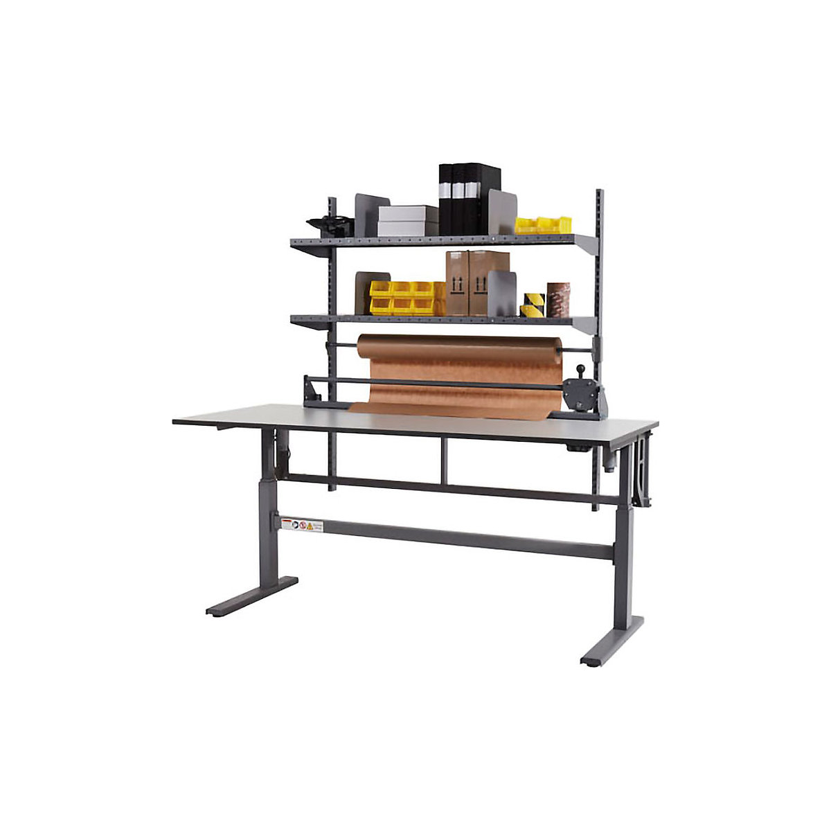 Packtisch, elektrisch höhenverstellbar eurokraft pro (Produktabbildung 7)-6