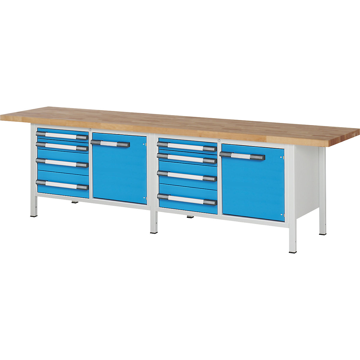 Werkbank, Gestellbauweise Serie 8000 eurokraft pro (Produktabbildung 2)-1