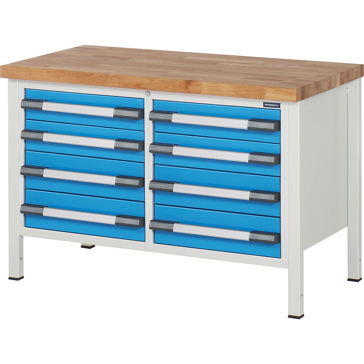 Werkbank, Gestellbauweise Serie 8000 eurokraft pro (Produktabbildung 2)-1