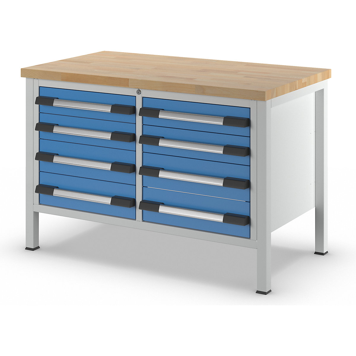 Werkbank, Gestellbauweise Serie 8000 eurokraft pro (Produktabbildung 7)-6