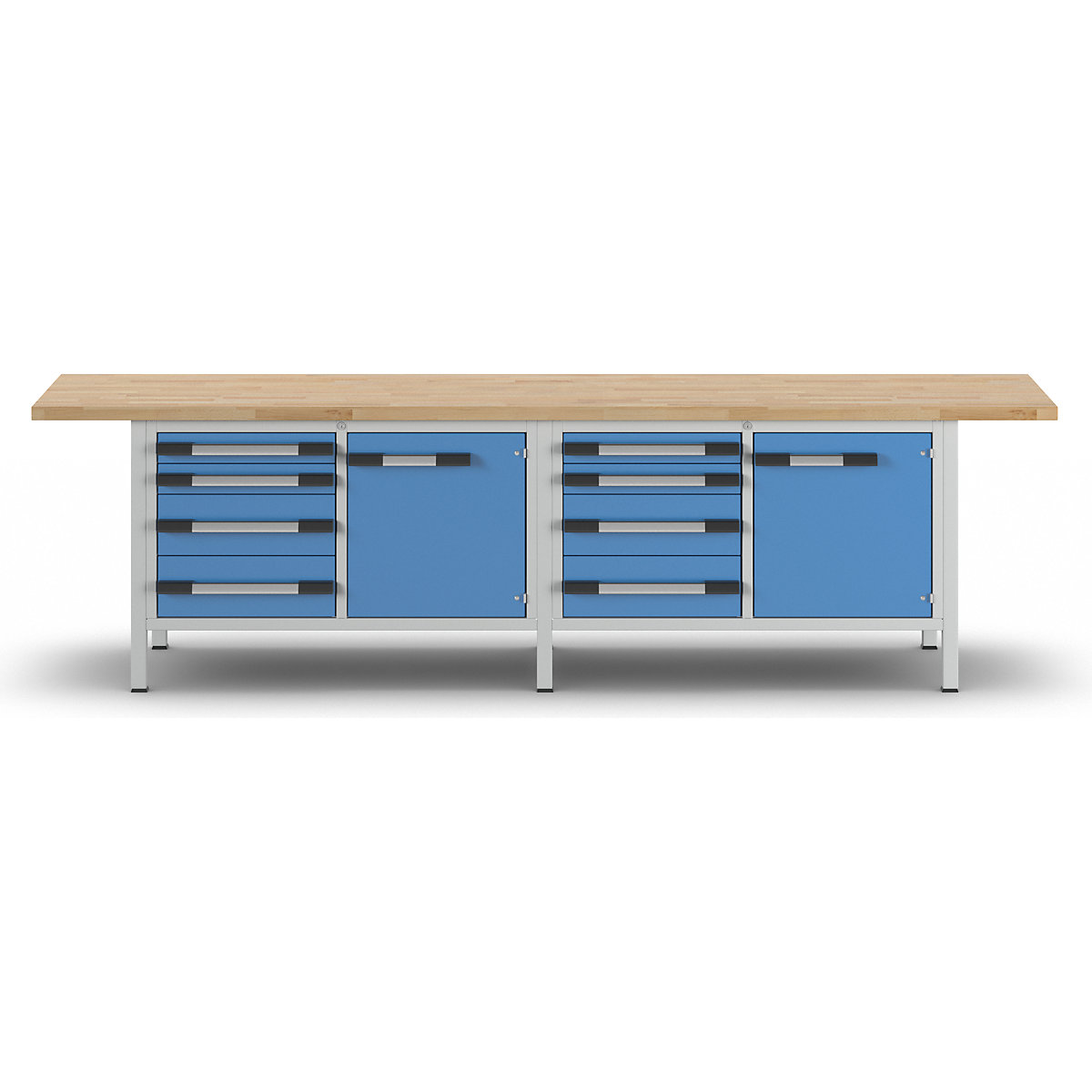 Werkbank, Gestellbauweise Serie 8000 eurokraft pro (Produktabbildung 3)-2