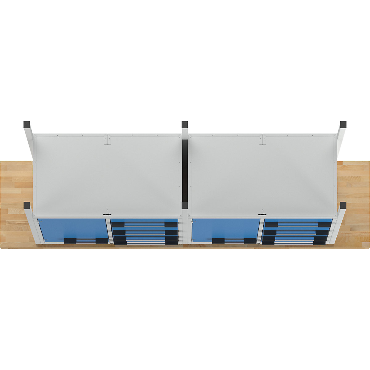 Werkbank, Gestellbauweise Serie 8000 eurokraft pro (Produktabbildung 6)-5