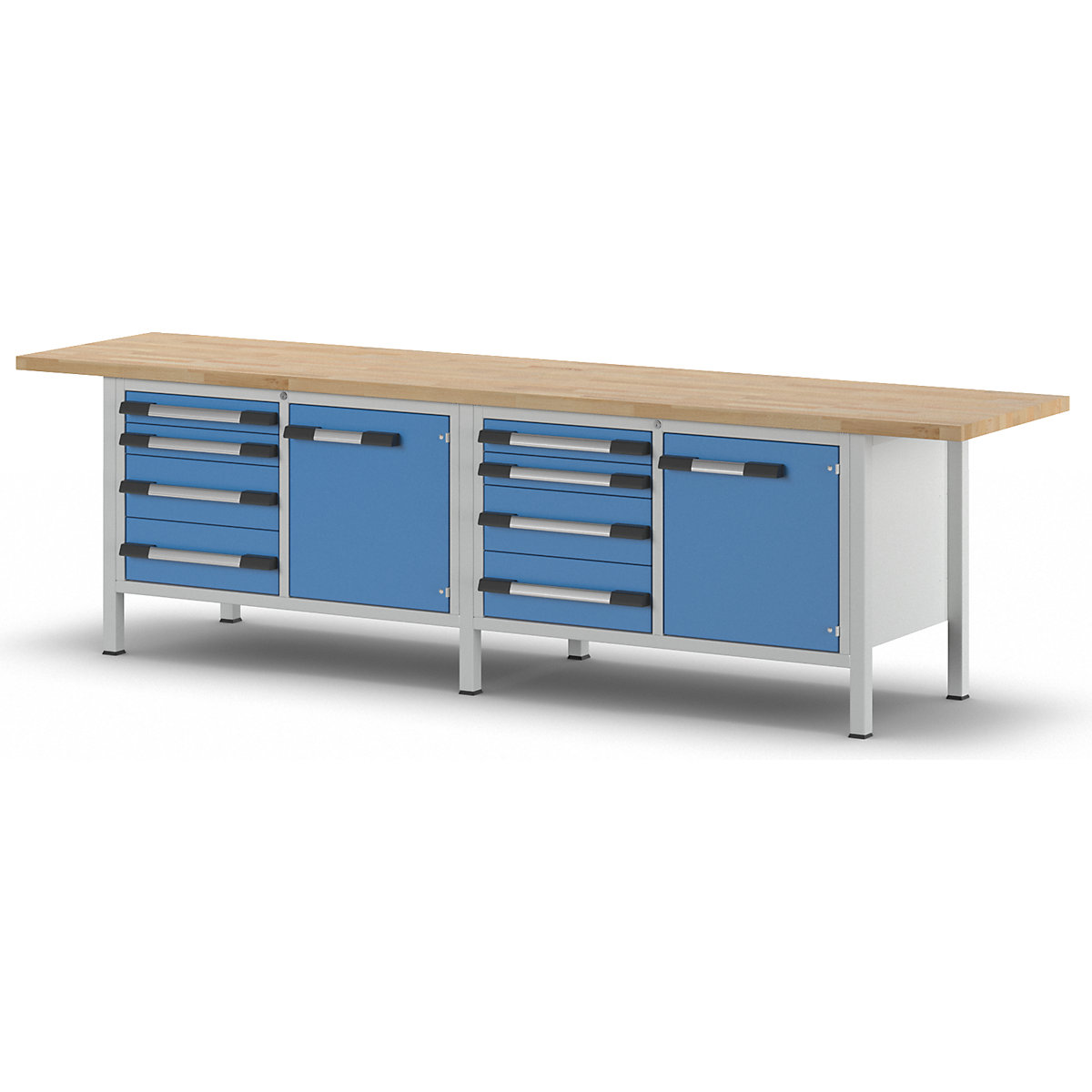 Werkbank, Gestellbauweise Serie 8000 eurokraft pro (Produktabbildung 7)-6
