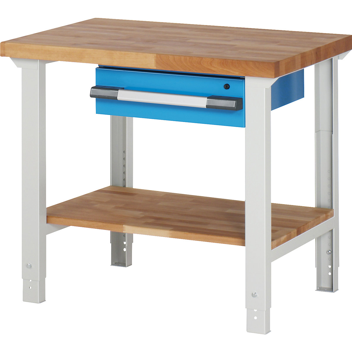 Werkbank mit Hängeschubladen, Baukastensystem Serie 7000 eurokraft pro