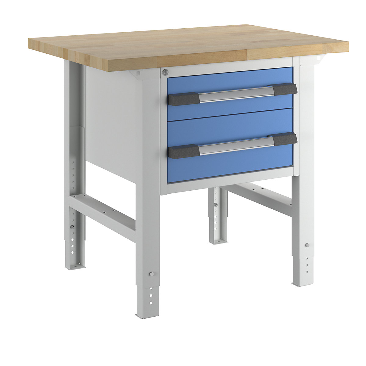 Werkbank mit Hängeschubladen, Baukastensystem Serie 7000 eurokraft pro