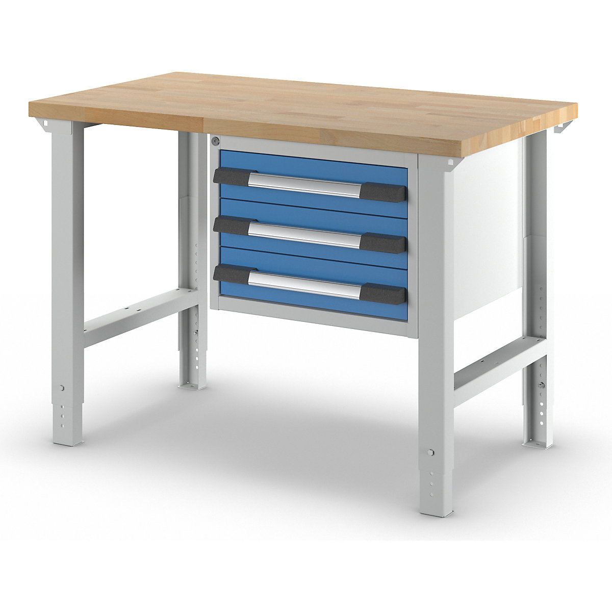 Werkbank mit Hängeschubladen, Baukastensystem Serie 7000 eurokraft pro (Produktabbildung 3)-2