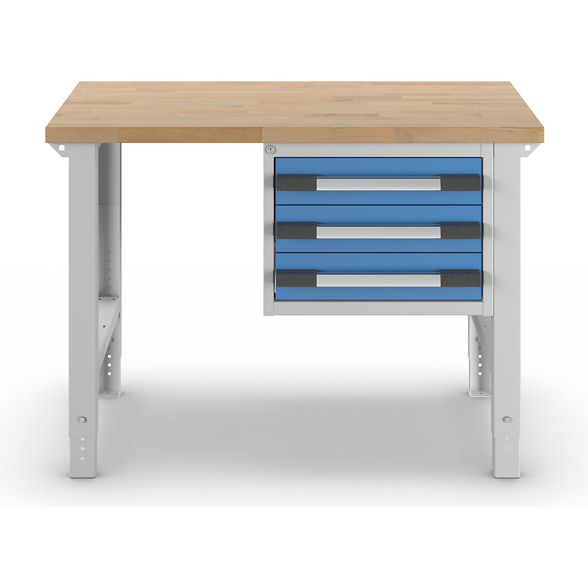 Werkbank mit Hängeschubladen, Baukastensystem Serie 7000 eurokraft pro (Produktabbildung 4)-3
