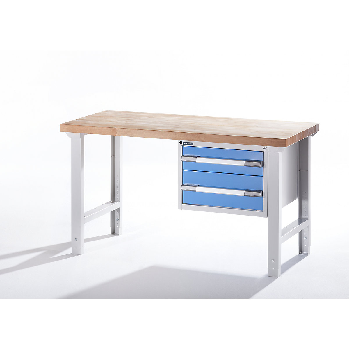 Werkbank mit Hängeschubladen, Baukastensystem Serie 7000 eurokraft pro