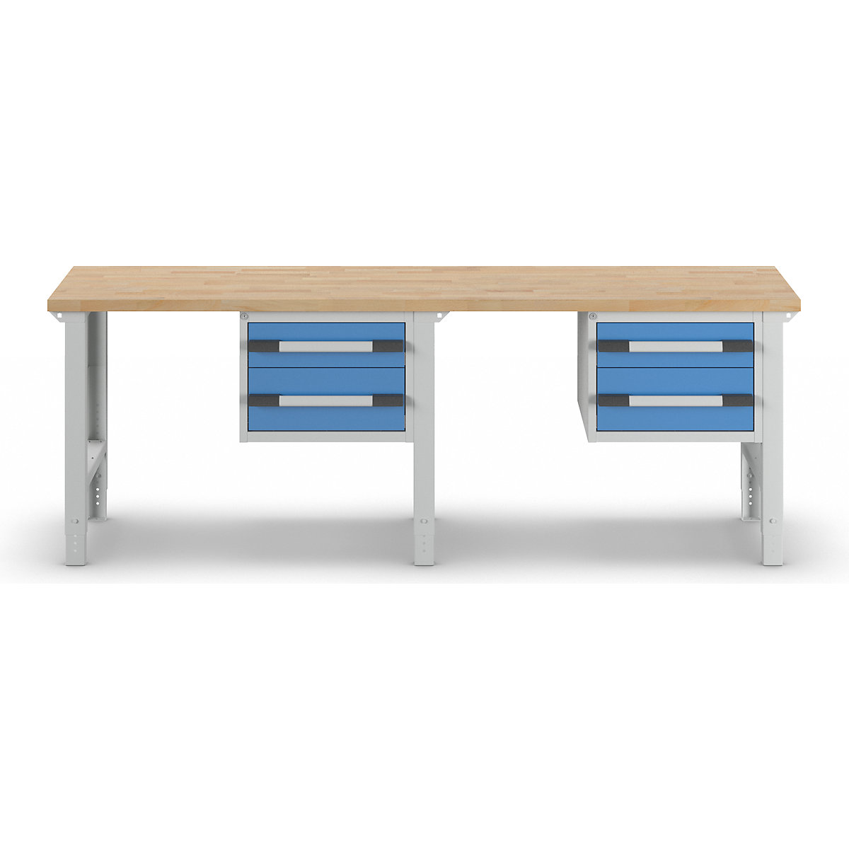 Werkbank mit Hängeschubladen, Baukastensystem Serie 7000 eurokraft pro (Produktabbildung 4)-3